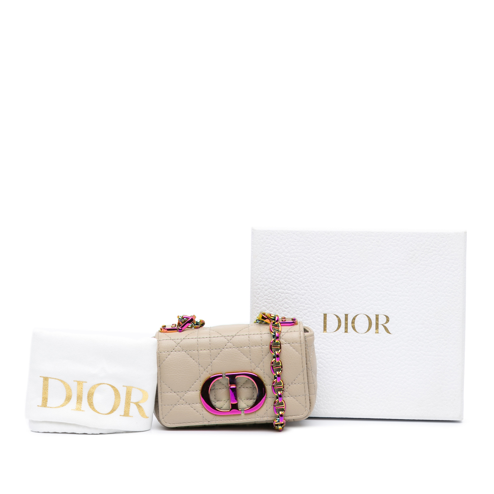 Pre-Loved Dior Micro Supple Calfskin Cannage Caro Bag - Picture 8 of 8